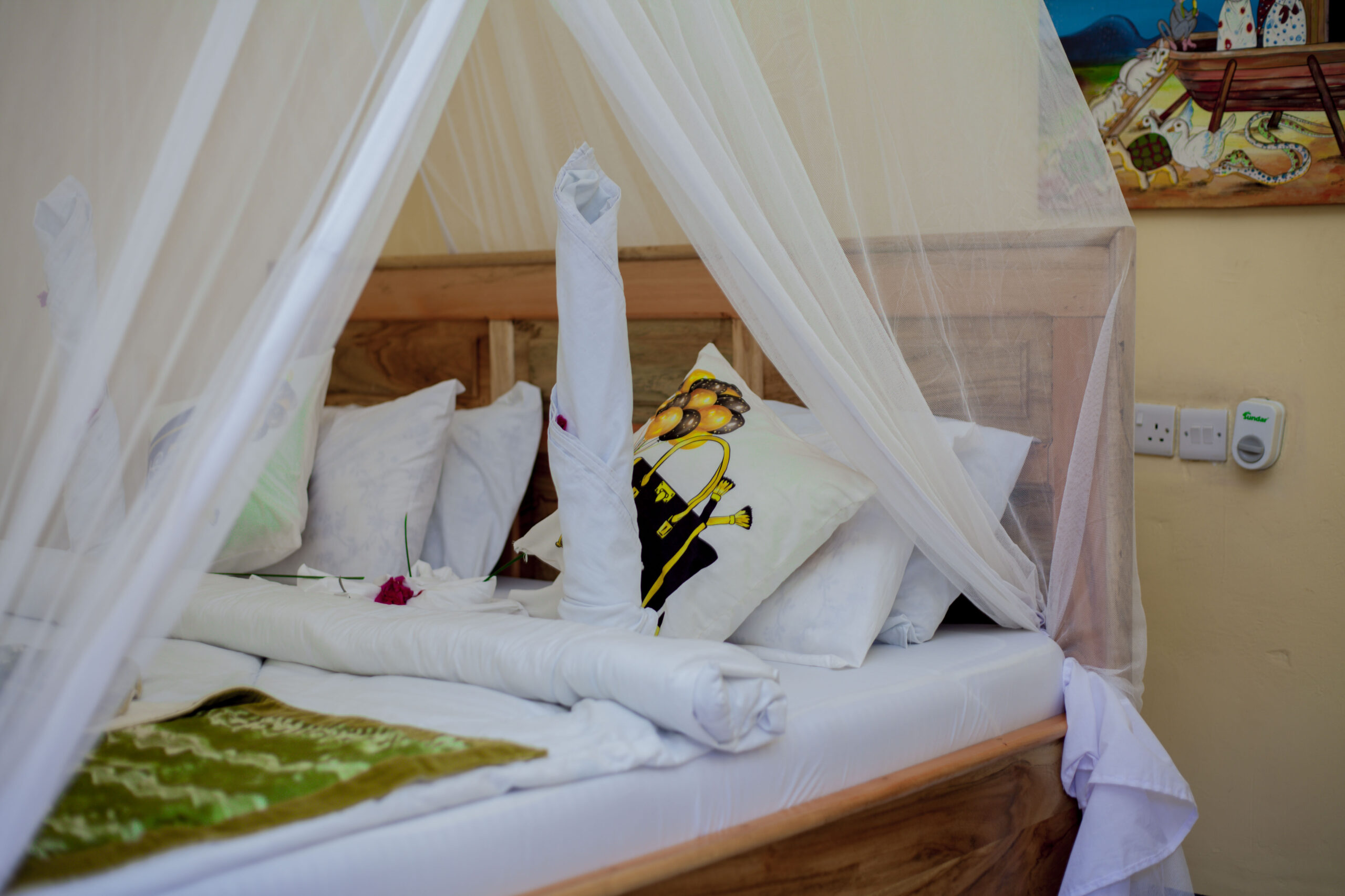 Guest bedroom at Fig Tree Lodge and Camp